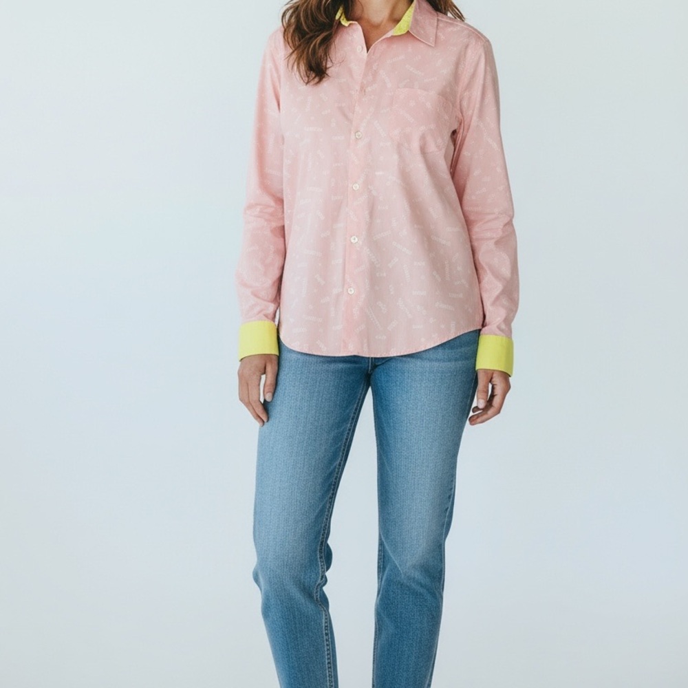 Disney Shirt long sleeve Princess Pink and Yellow